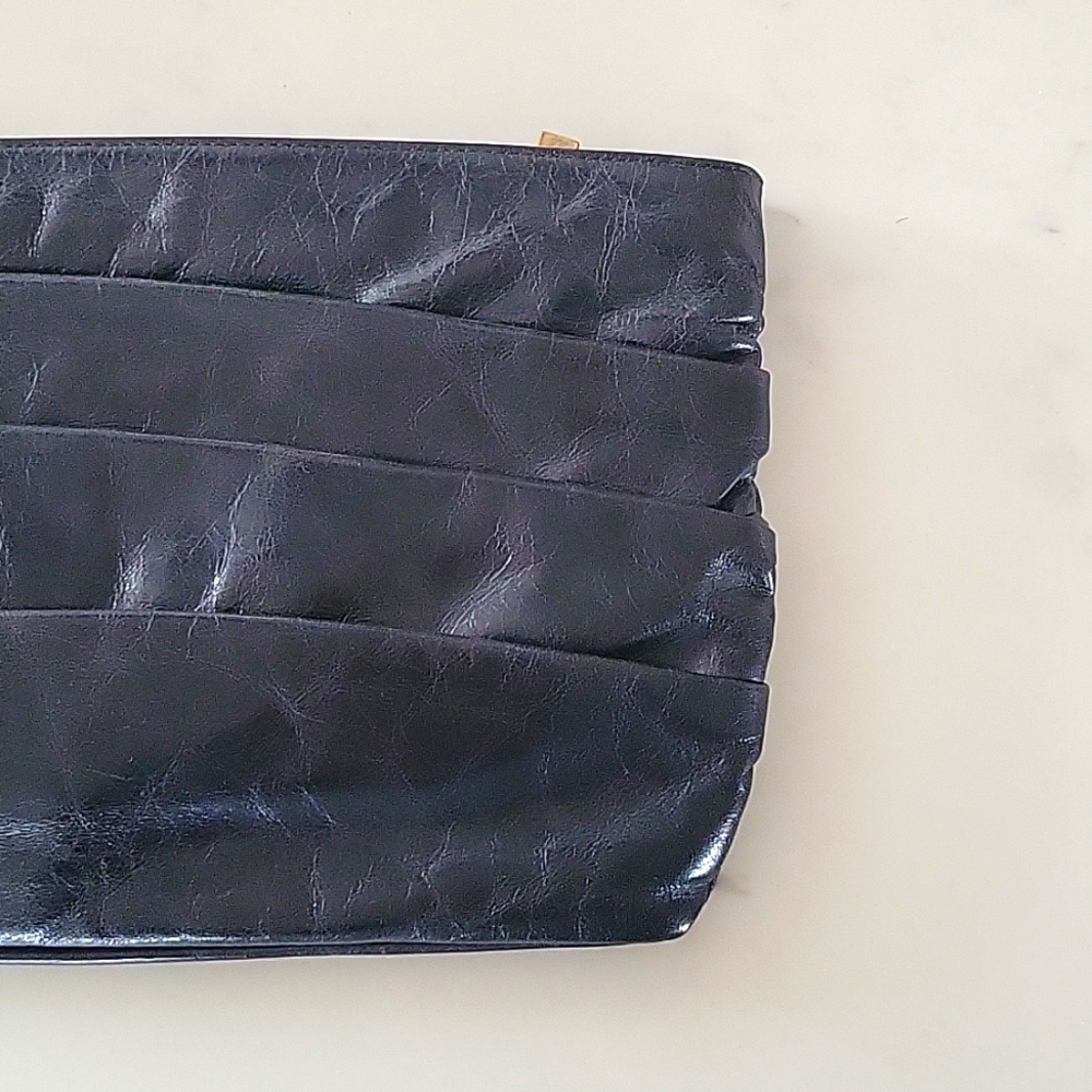 HOBO International black leather clutch purse
